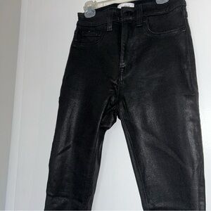 Black shimmer skinny leg Pistola jeans